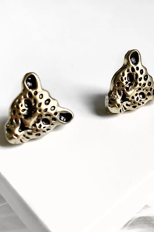 Tiger Stud Earrings