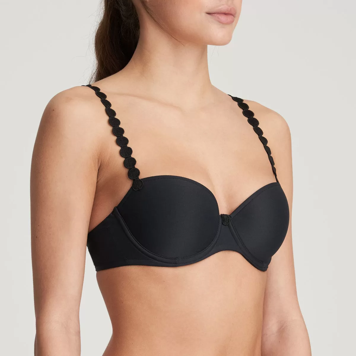 Tom Balcony Bra | Charcoal