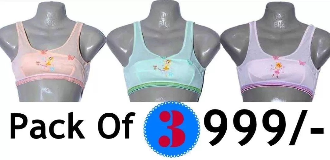 Training Bras for Girls Pack Of 3 Baby Bra  Training Bras for Tweens