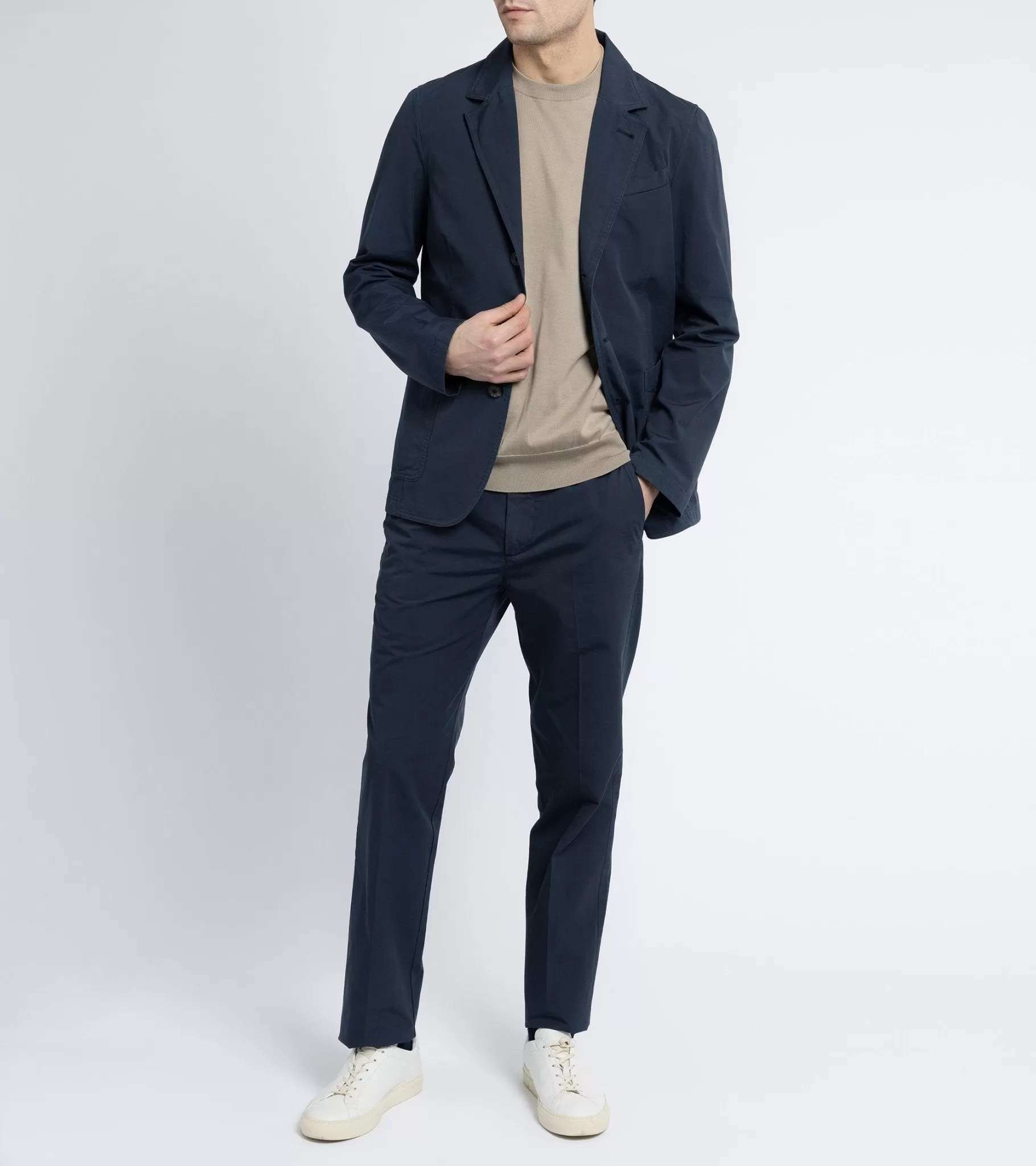 Trunk Culcross Cotton Poplin Jacket: Navy