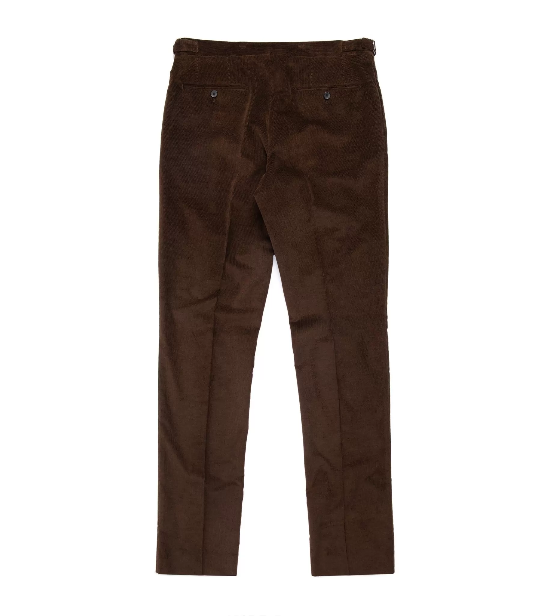 Trunk Wigmore Italian Cotton Needlecord Suit Trousers: Bitter Chocolate