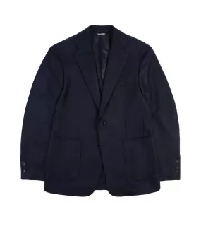 Trunk Wigmore Wool Flannel Suit Jacket: Navy