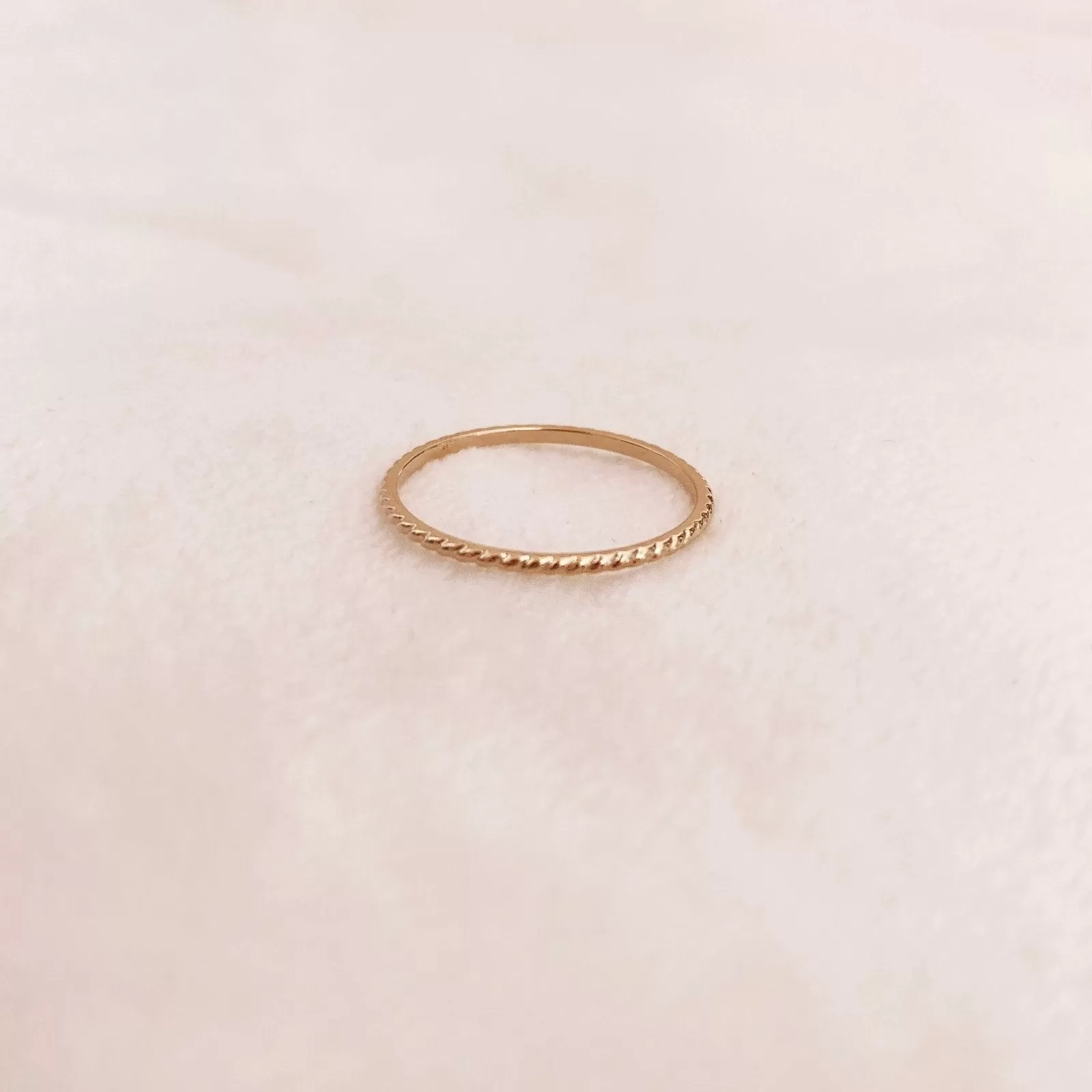 Uma - Dainty Textured Ring