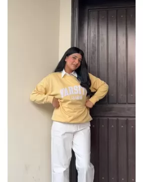 Varsity Yellow Sweatshirt