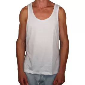 Vegan Style Men's Tank Top in white