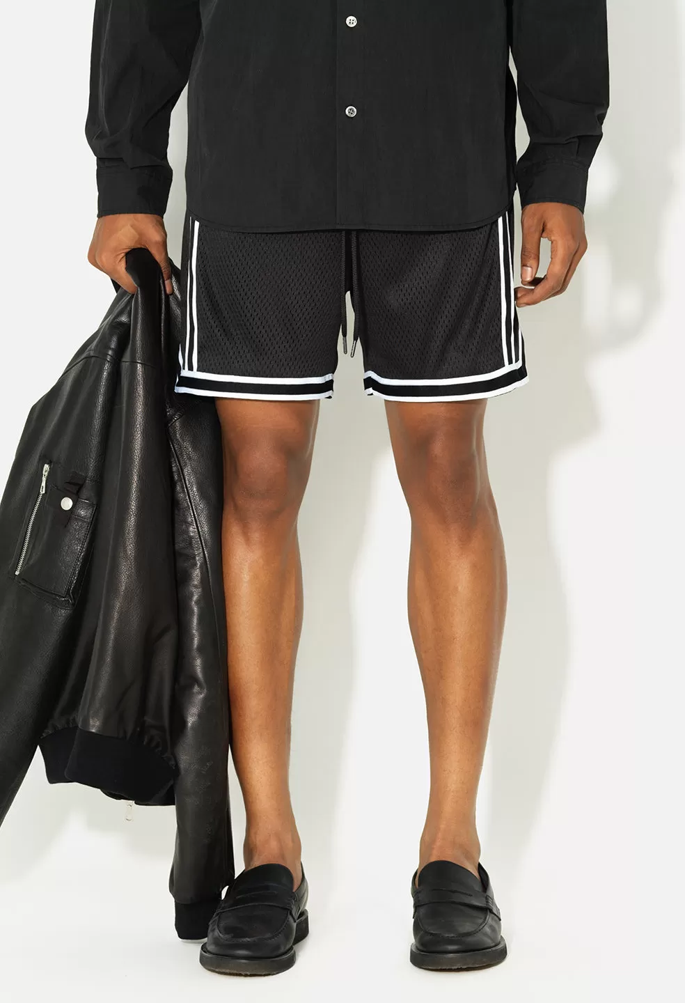 Vintage Varsity Shorts / Black