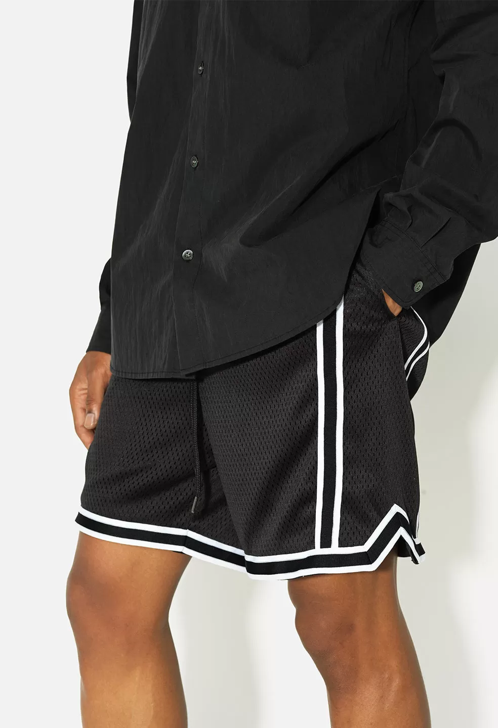 Vintage Varsity Shorts / Black