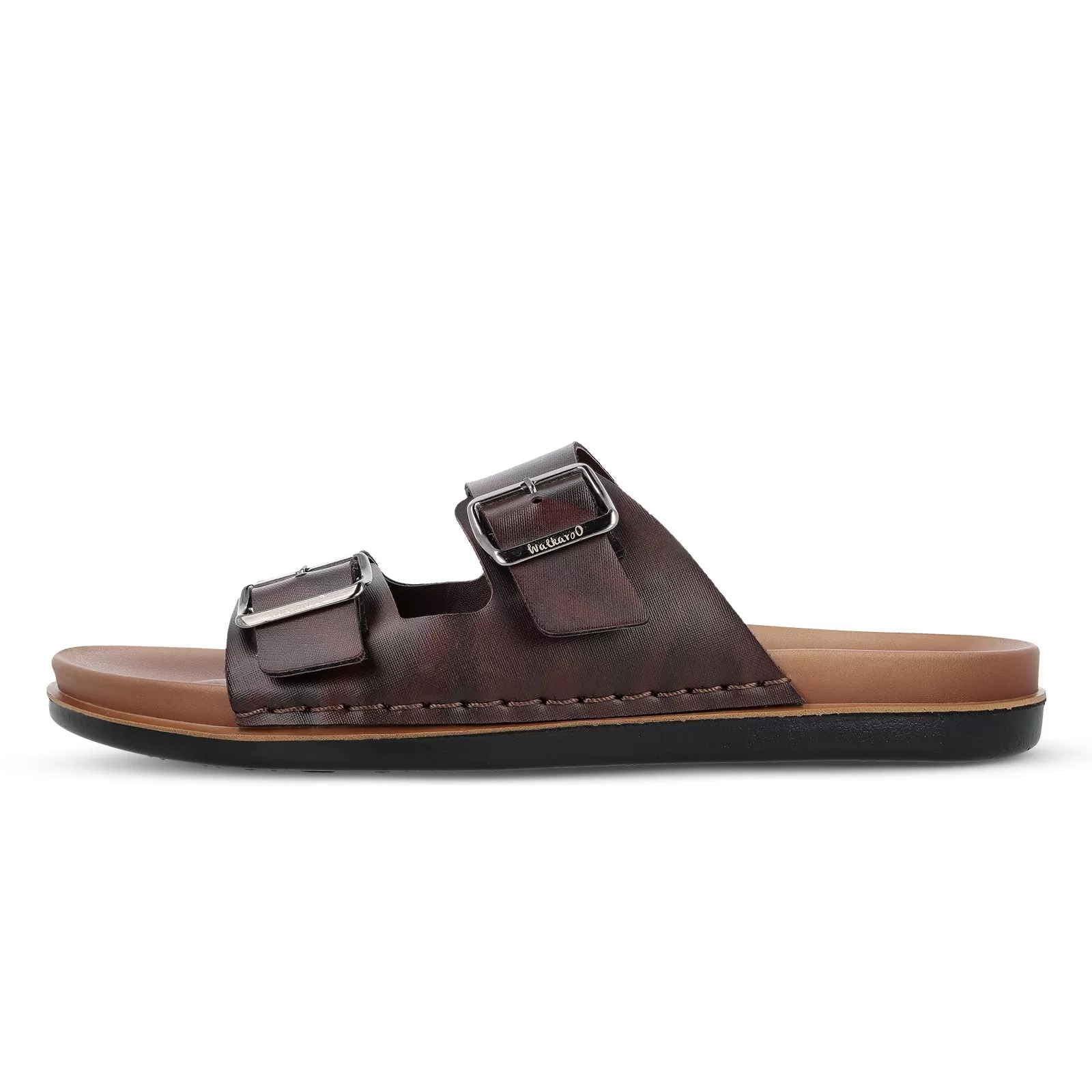 Walkaroo  Men Sandals  - WE1337 BROWN