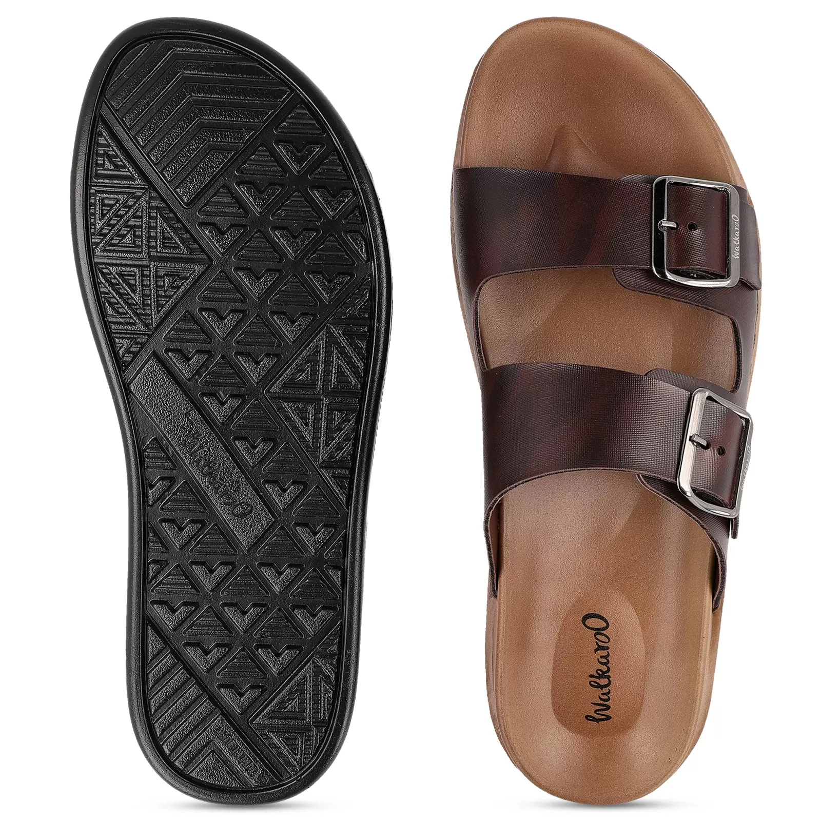 Walkaroo  Men Sandals  - WE1337 BROWN