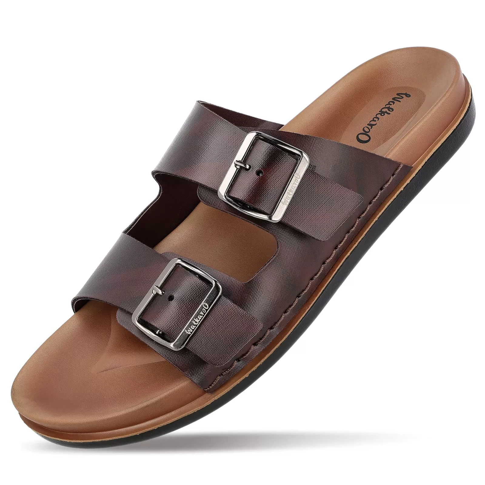 Walkaroo  Men Sandals  - WE1337 BROWN