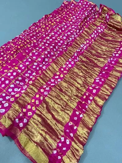 Women Ghatchola Bandhej Art Silk Dupattas