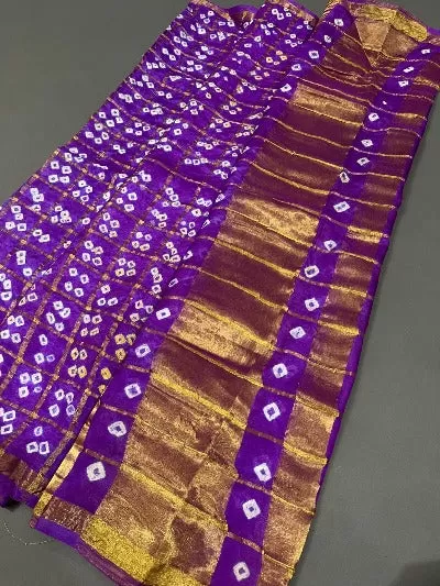 Women Ghatchola Bandhej Art Silk Dupattas