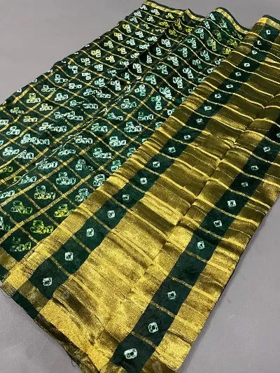 Women Ghatchola Bandhej Art Silk Dupattas