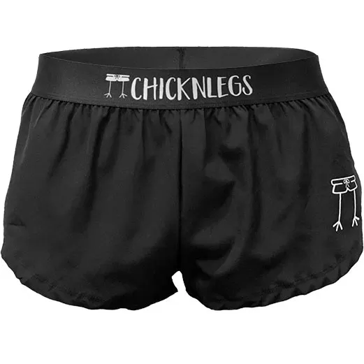 Women's Black 1.5" Split Shorts