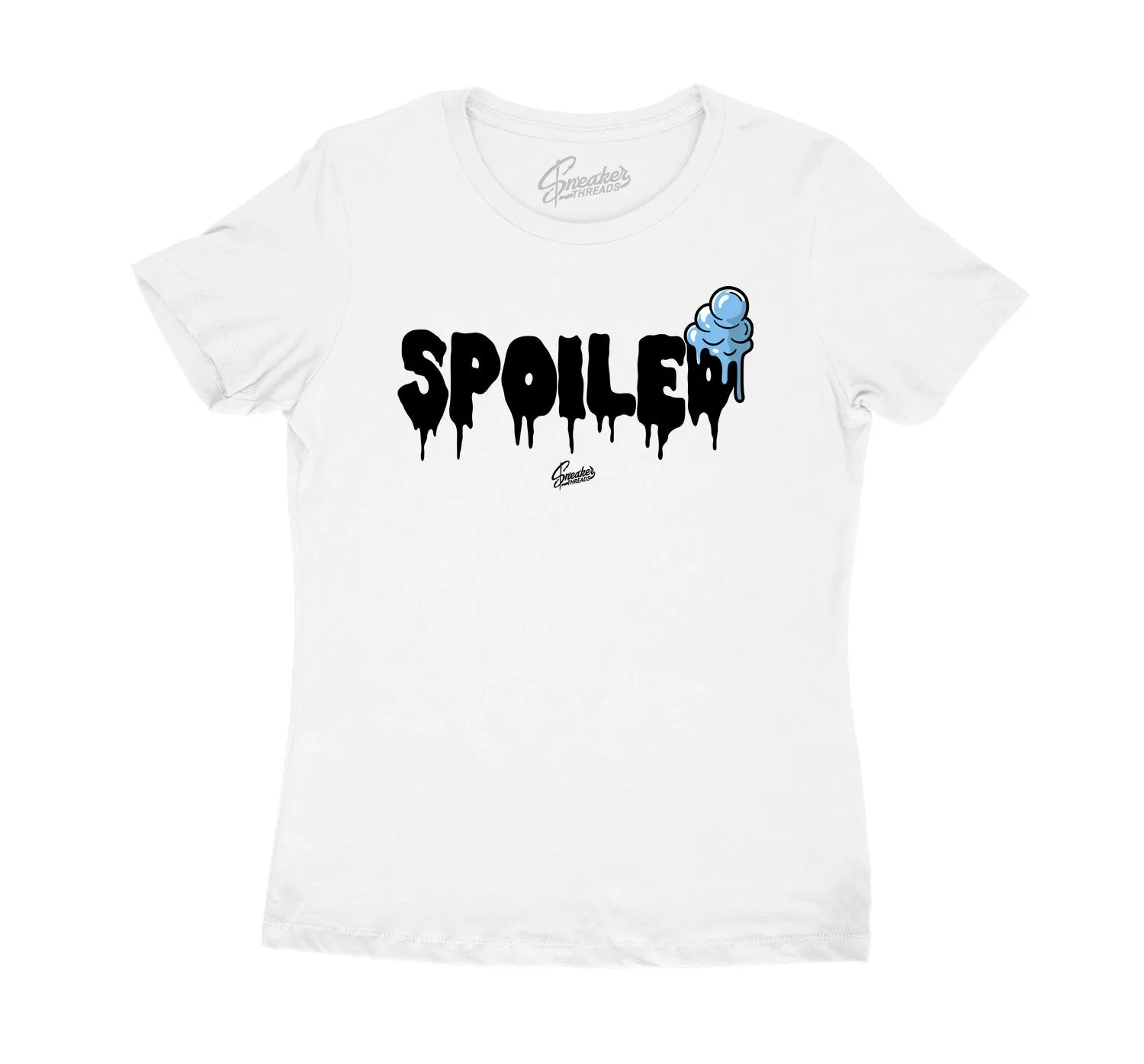 Womens Legend Blue 11 Shirt - Spoiled - White