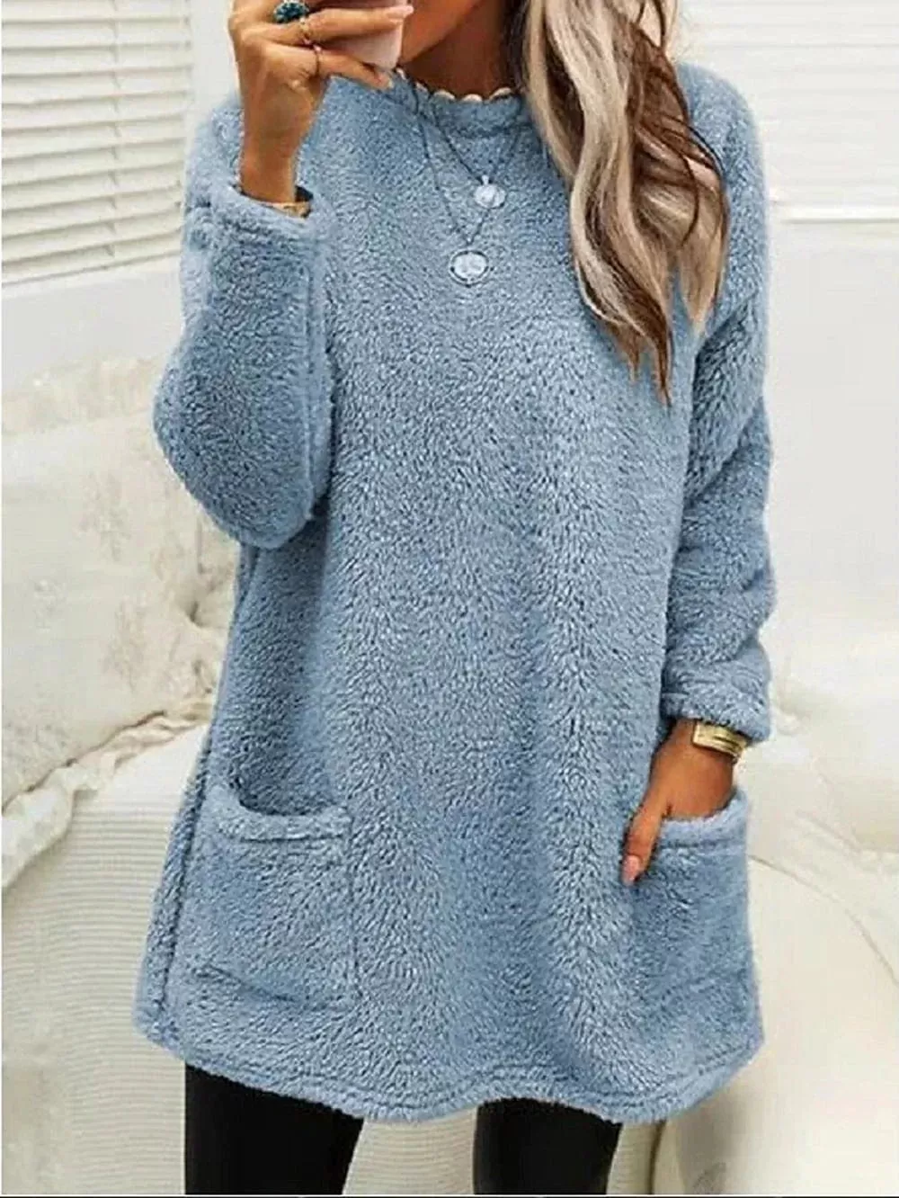 Women's Lightweight Ethnic Print Sweatshirt Pullover