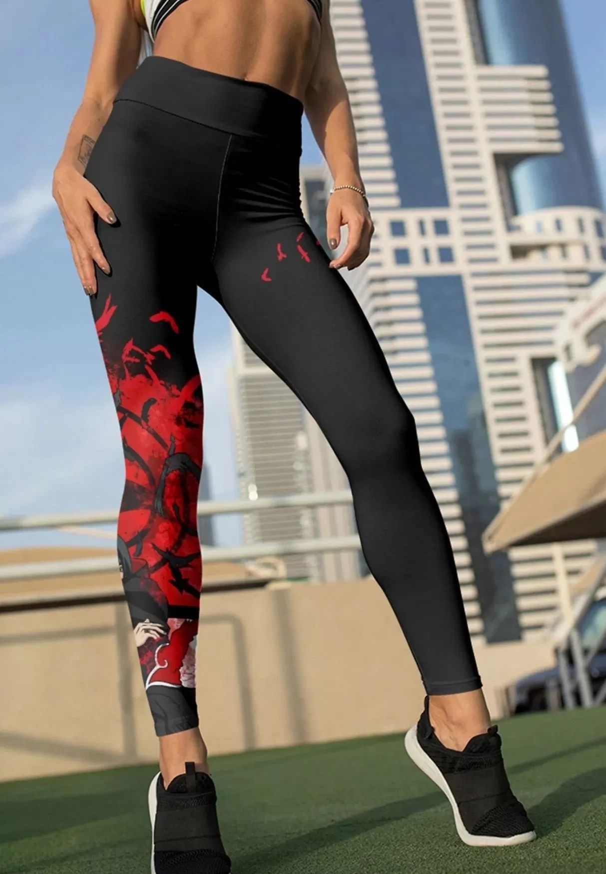 Women's Naruto 'Akatsuki | Kunai' Leggings Yoga Pants