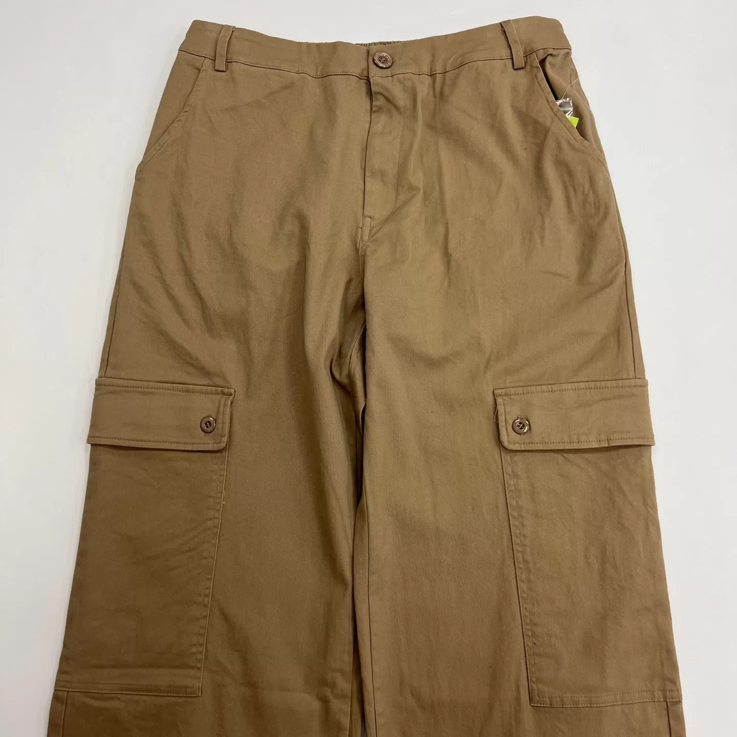 Women's Twill Wide Pants with Pockets